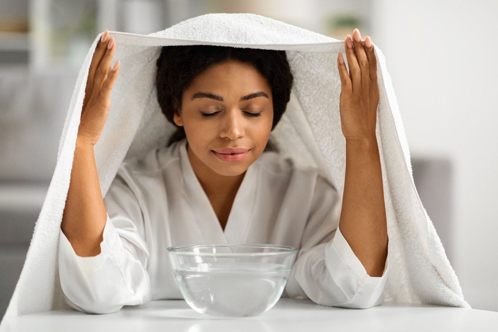 Dampfbad zum Lösen von Wimpernextensions